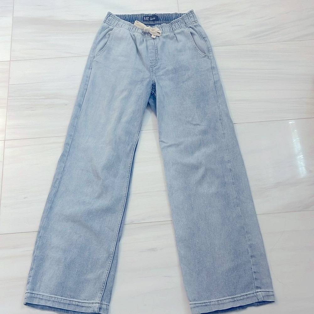 GAP Women's High Rise Wide Leg Jeans - Light Blue